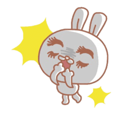 Sticker of the rabbit with a pretty eye sticker #6348596