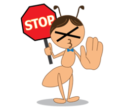 Ant mischievously sticker #6349209