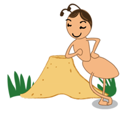 Ant mischievously sticker #6349219