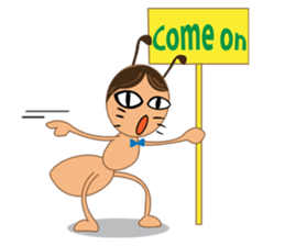Ant mischievously sticker #6349226