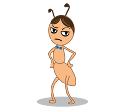 Ant mischievously sticker #6349236