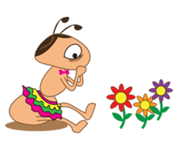 Ant mischievously sticker #6349237