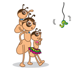 Ant mischievously sticker #6349240