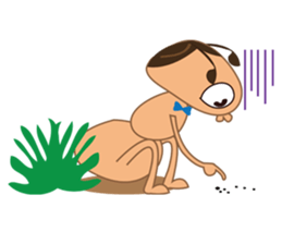 Ant mischievously sticker #6349241