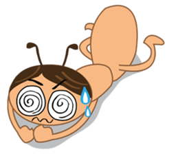 Ant mischievously sticker #6349245