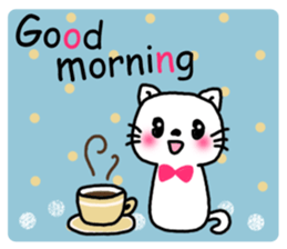 Greetings sticker of cat sticker #6349489