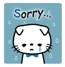 Greetings sticker of cat sticker #6349495