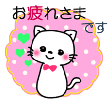 Greetings sticker of cat sticker #6349508