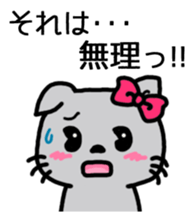 Greetings sticker of cat sticker #6349515