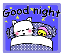 Greetings sticker of cat sticker #6349523