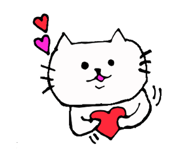 The interesting and cute cat sticker #6349578