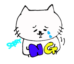 The interesting and cute cat sticker #6349583