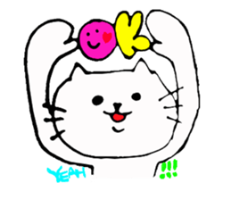 The interesting and cute cat sticker #6349584