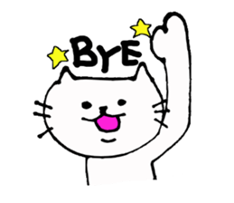 The interesting and cute cat sticker #6349607