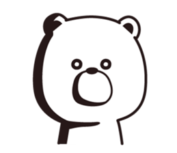 Sticker of a pretty white bear sticker #6349654