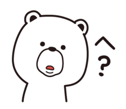 Sticker of a pretty white bear sticker #6349662