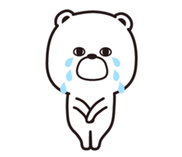 Sticker of a pretty white bear sticker #6349674