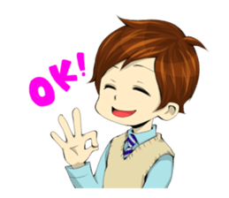 the high school boy sticker #6349890