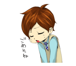 the high school boy sticker #6349903