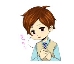 the high school boy sticker #6349913