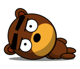 Black Eyebrows Bear 10 sticker #6349951