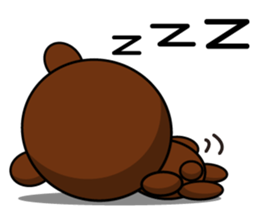 Black Eyebrows Bear 10 sticker #6349962