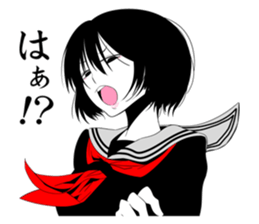 All kinds of cute schoolgirl sticker #6350714