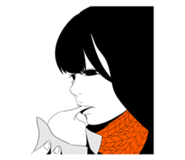 All kinds of cute schoolgirl sticker #6350727