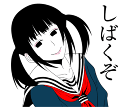 All kinds of cute schoolgirl sticker #6350730