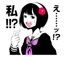 All kinds of cute schoolgirl sticker #6350732