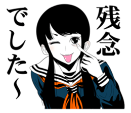 All kinds of cute schoolgirl sticker #6350741