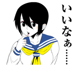 All kinds of cute schoolgirl sticker #6350748