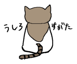 Sticker of up-angled eye cat sticker #6350865