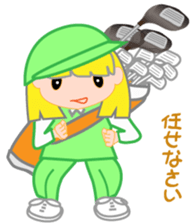 Japanese caddie, named Candy. sticker #6350954