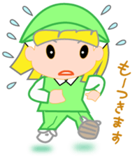 Japanese caddie, named Candy. sticker #6350955