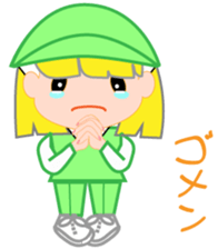 Japanese caddie, named Candy. sticker #6350956