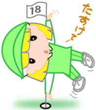 Japanese caddie, named Candy. sticker #6350959