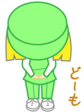 Japanese caddie, named Candy. sticker #6350962