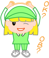 Japanese caddie, named Candy. sticker #6350964