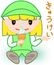 Japanese caddie, named Candy. sticker #6350965