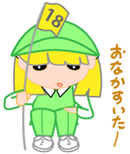 Japanese caddie, named Candy. sticker #6350967