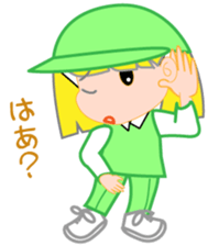 Japanese caddie, named Candy. sticker #6350969