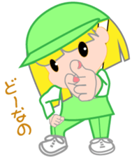 Japanese caddie, named Candy. sticker #6350973