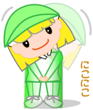 Japanese caddie, named Candy. sticker #6350974