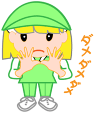 Japanese caddie, named Candy. sticker #6350975