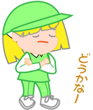 Japanese caddie, named Candy. sticker #6350978