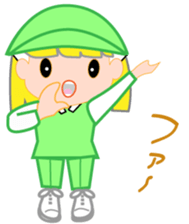 Japanese caddie, named Candy. sticker #6350981