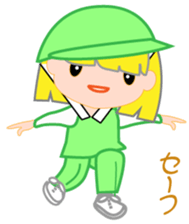 Japanese caddie, named Candy. sticker #6350985