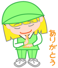 Japanese caddie, named Candy. sticker #6350990