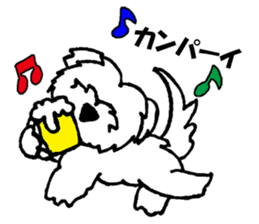 Mr. RI of a Maltese dog sticker #6351019